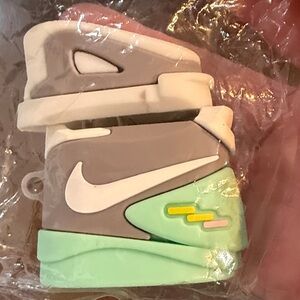 Nike Kids Gray and Mint Sneakers